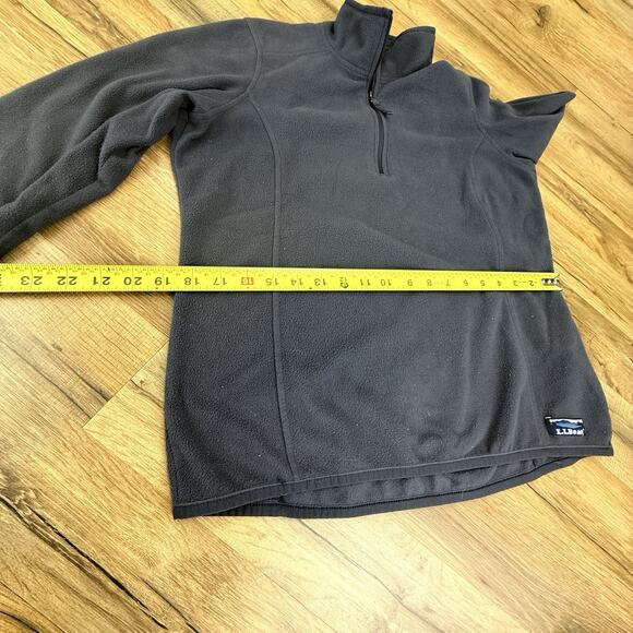L.L. Bean Woman’s S Blue Long Sleeve Polyester Fleece Quarter Zip ID 502183 - Picture 7 of 7